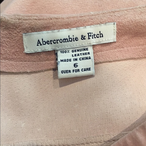 A&F 100% Leather Suede Skirt - 6 - Picture 2 of 3